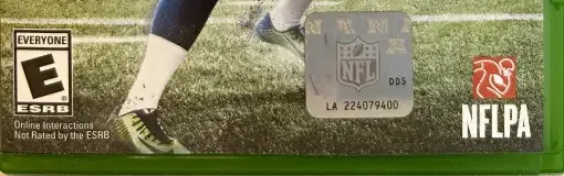 Madden NFL 15, the ESRB box on its front