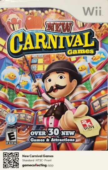 New Carnival Games Nintendo Wii, NTSC box front