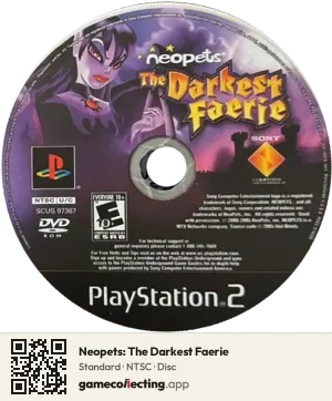 Neopets: The Darkest Faerie PlayStation 2, NTSC disc