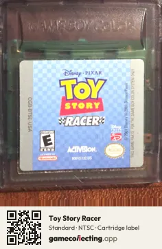 Toy Story Racer Game Boy Color, NTSC cartridge label