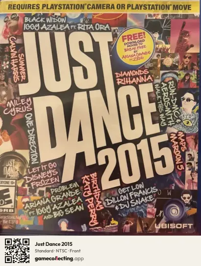 Just Dance 2015 PlayStation 4, NTSC box front