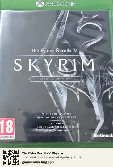 The Elder Scrolls V: Skyrim Xbox One, United Kingdom box front