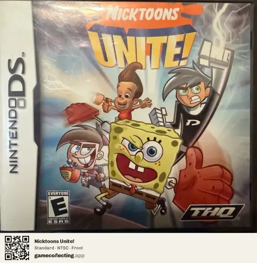 Nicktoons Unite! Nintendo DS, NTSC box front