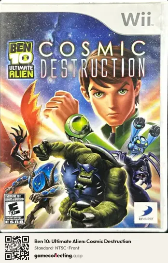Ben 10: Ultimate Alien: Cosmic Destruction Nintendo Wii, NTSC box front