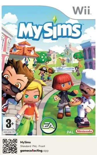 MySims Nintendo Wii, PAL box front