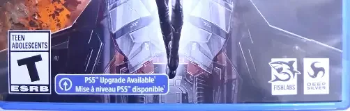 Chorus, the ESRB box on its front