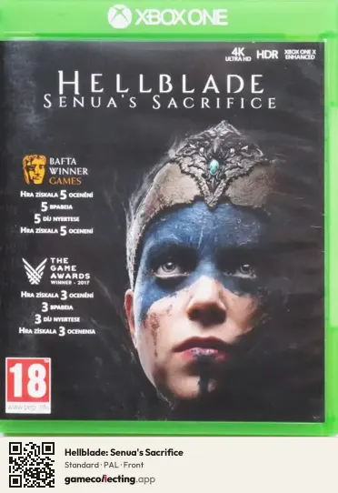 Hellblade: Senua's Sacrifice Xbox One, PAL box front