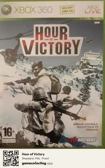 Hour of Victory Xbox 360, PAL box front