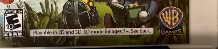 Scribblenauts Unlimited, the ESRB box on its front