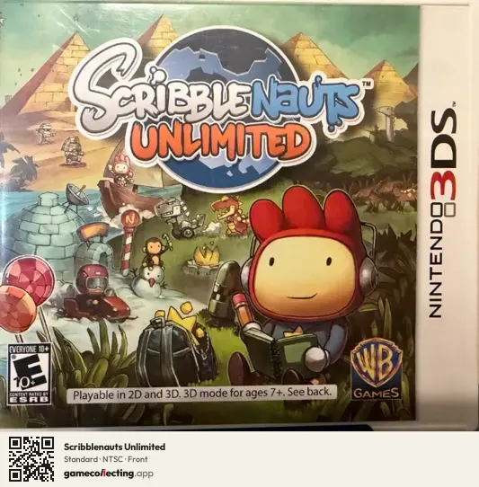 Scribblenauts Unlimited Nintendo 3DS, NTSC box front