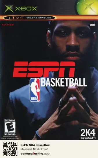 ESPN NBA Basketball Xbox, NTSC box front