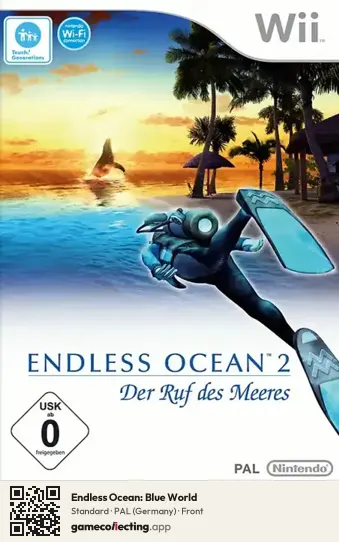 Endless Ocean: Blue World Nintendo Wii, Germany box front