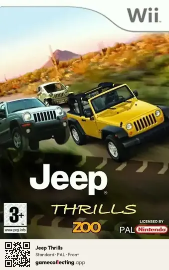 Jeep Thrills Nintendo Wii, PAL box front