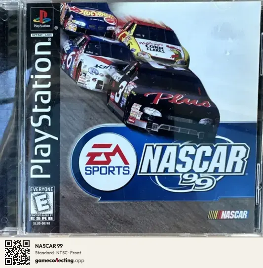 NASCAR 99 PlayStation, NTSC box front