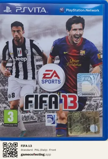 FIFA 13 PlayStation Vita, Italy box front