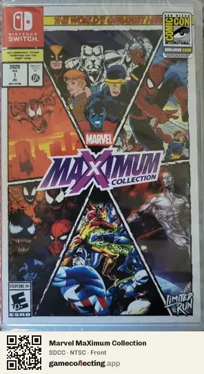 Marvel MaXimum Collection Nintendo Switch, NTSC box front