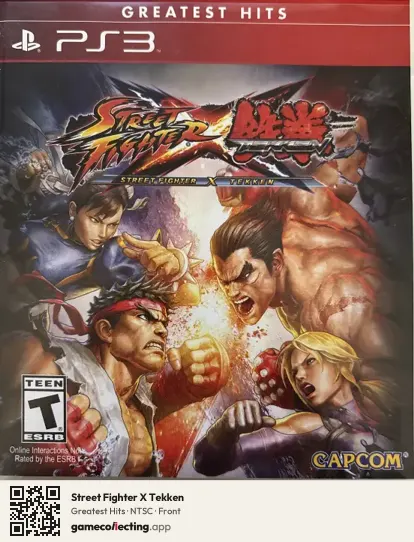 Street Fighter X Tekken PlayStation 3, NTSC box front