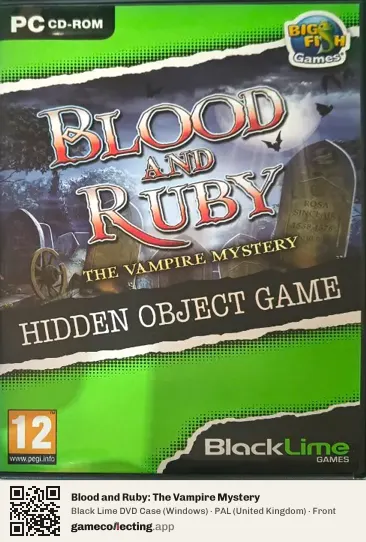 Blood and Ruby: The Vampire Mystery Computer, United Kingdom box front