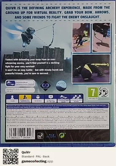 QuiVr PlayStation 4, PAL box back