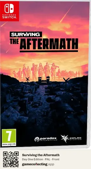 Surviving the Aftermath Nintendo Switch, PAL box front
