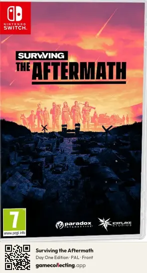 Surviving the Aftermath Nintendo Switch, PAL box front