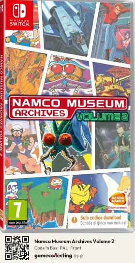 Namco Museum Archives Volume 2 Nintendo Switch, PAL box front