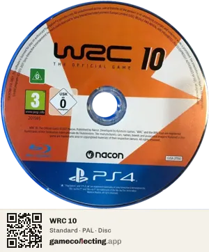 WRC 10 PlayStation 4, PAL disc