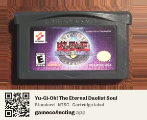 Yu-Gi-Oh! The Eternal Duelist Soul Game Boy Advance, NTSC cartridge label
