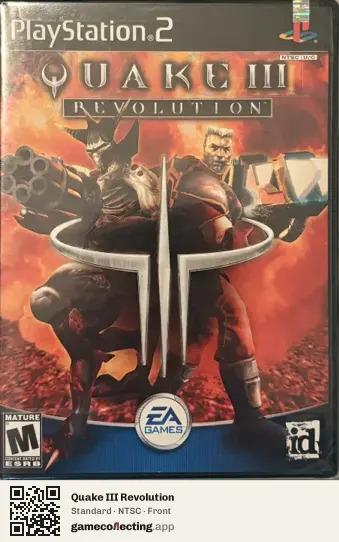 Quake III Revolution PlayStation 2, NTSC box front