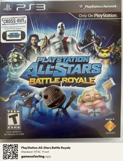PlayStation All-Stars Battle Royale PlayStation 3, NTSC box front