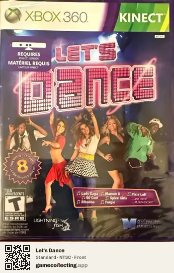 Let's Dance Xbox 360, NTSC box front