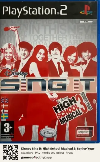 Disney Sing It: High School Musical 3: Senior Year PlayStation 2, Nordic countries box front