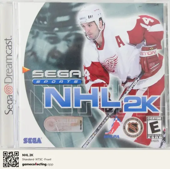 NHL 2K Sega Dreamcast, NTSC box front