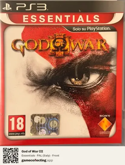 God of War III PlayStation 3, Italy box front