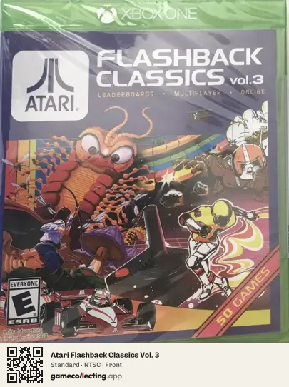 Atari Flashback Classics Vol. 3 Xbox One, NTSC box front