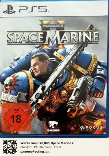 Warhammer 40,000: Space Marine 2 PlayStation 5, Germany box front