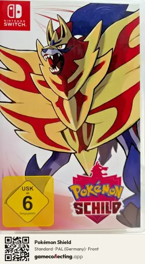 Pokémon Shield Nintendo Switch, Germany box front