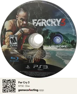 Far Cry 3 PlayStation 3, NTSC disc