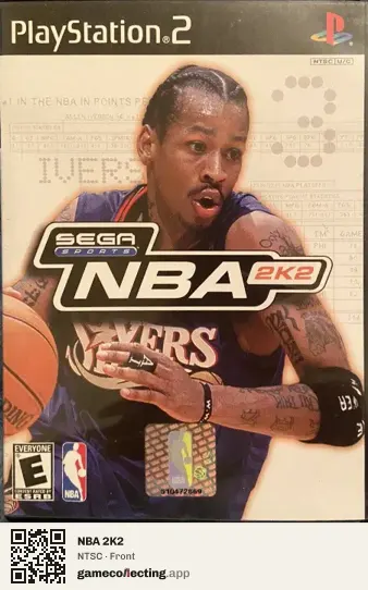 NBA 2K2 PlayStation 2, NTSC box front