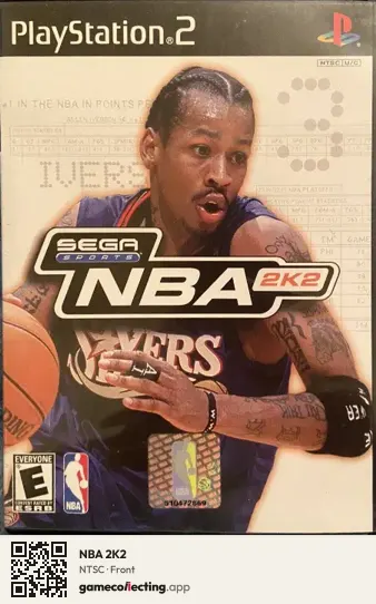 NBA 2K2 PlayStation 2, NTSC box front