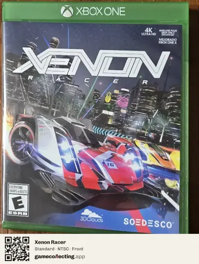 Xenon Racer Xbox One, NTSC box front