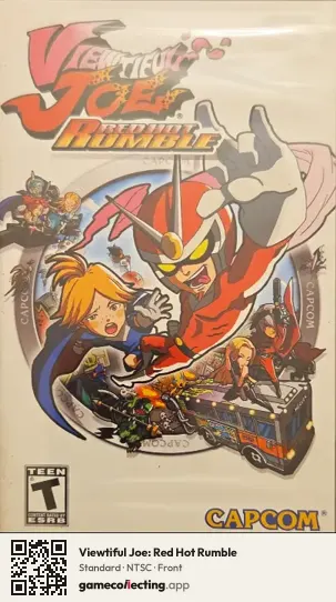 Viewtiful Joe: Red Hot Rumble PlayStation Portable, NTSC box front