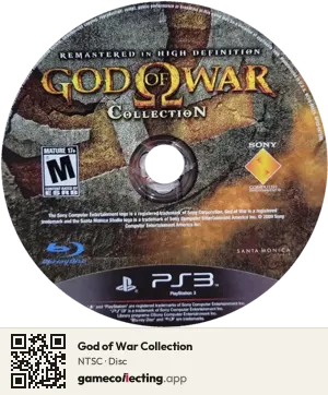 God of War Collection PlayStation 3, NTSC disc