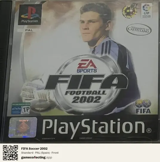 FIFA Soccer 2002 PlayStation, Spain box front