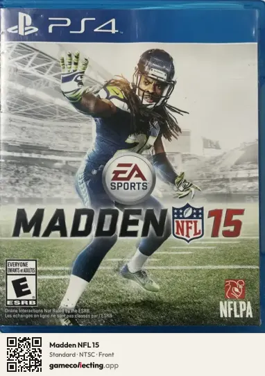 Madden NFL 15 PlayStation 4, NTSC box front