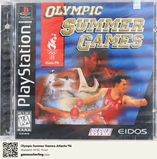 Olympic Summer Games: Atlanta '96 PlayStation, NTSC box front
