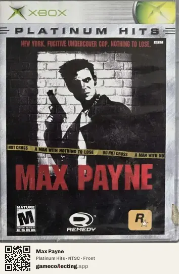 Max Payne Xbox, NTSC box front