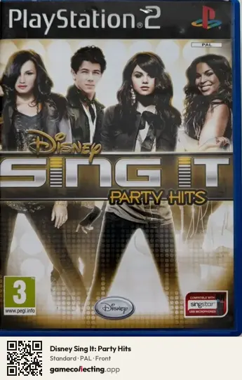 Disney Sing It: Party Hits PlayStation 2, PAL box front