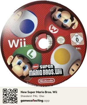 New Super Mario Bros. Wii Nintendo Wii, PAL disc