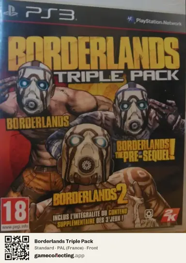 Borderlands Triple Pack PlayStation 3, France box front